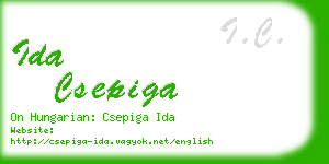 ida csepiga business card